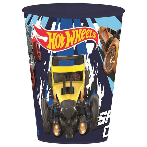 Hot Wheels Blue Fire mugg, plast 260 ml