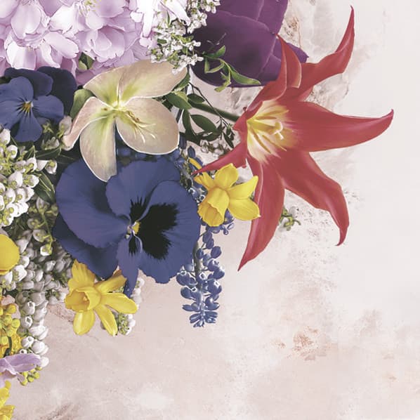 Flower Charming Mix servett 20-pack, 33x33 cm