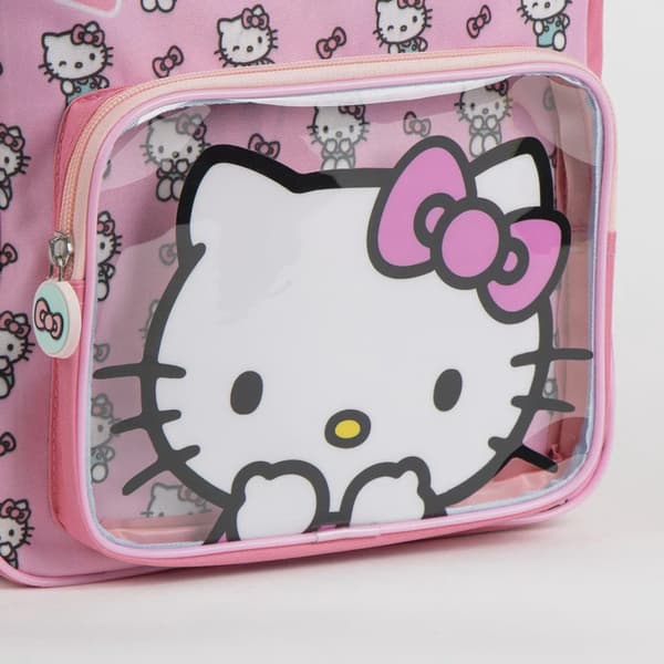 Hello Kitty Backpack Kids 30 cm – Pink School Bag with 2 Compartments, Adjustable Shoulder Straps, Cute & Practical