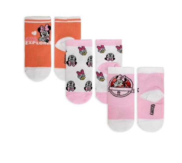 Disney Mimmi Pigg Explorer rosa babysockor