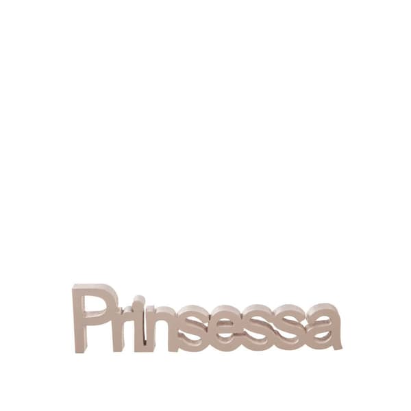 Träbokstäver Prinsessa Rosa