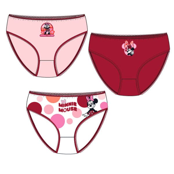 Disney Mimmi Pigg Figaro barnunderkläder, trosor 3-pack