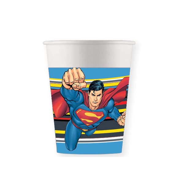 Stålmannen Krypton pappersmugg 8 st 200 ml FSC