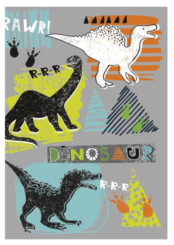 Dinosaur A4-dokumentmapp med resår