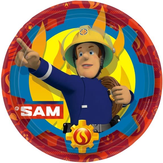 Brandman Sam papperstallrikar 8 st 23 cm