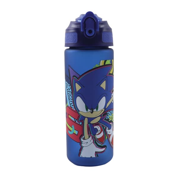 Sonic the Hedgehog Fast Lane vattenflaska med sugrör 600 ml