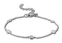 Victoria armband med silverfärgade stenar
