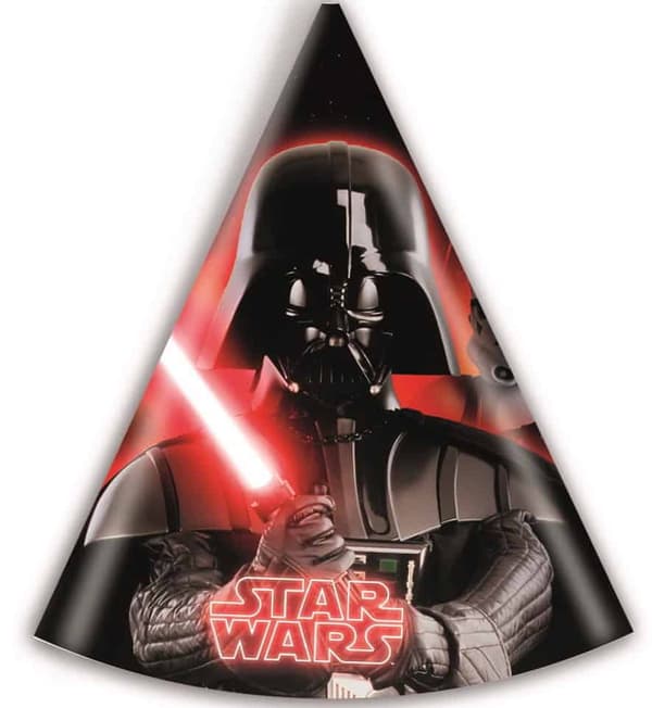 Darth Vader Partyhatt 6 Pack