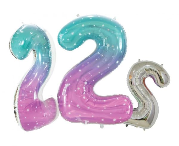 Number Space 2 folieballong 78 cm
