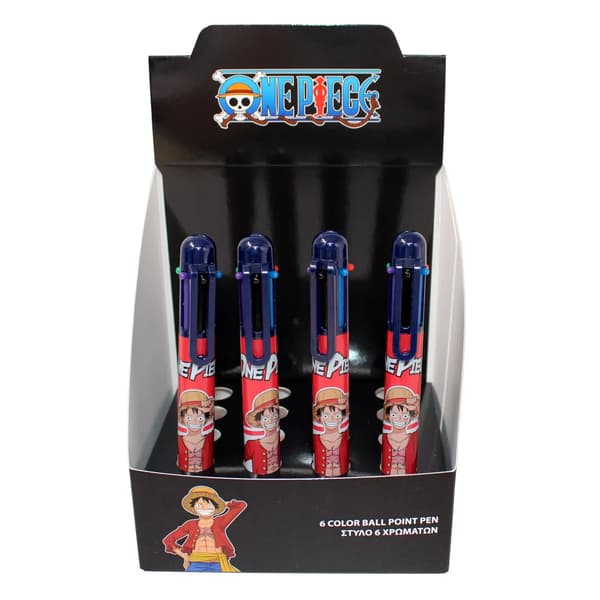 One Piece Team 6-färgs penna
