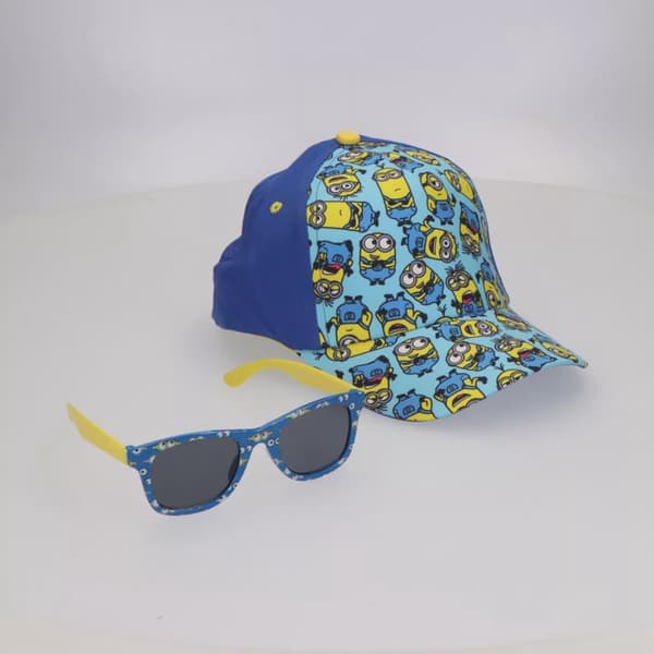 Minions Blue Sunglasses and Cap Set