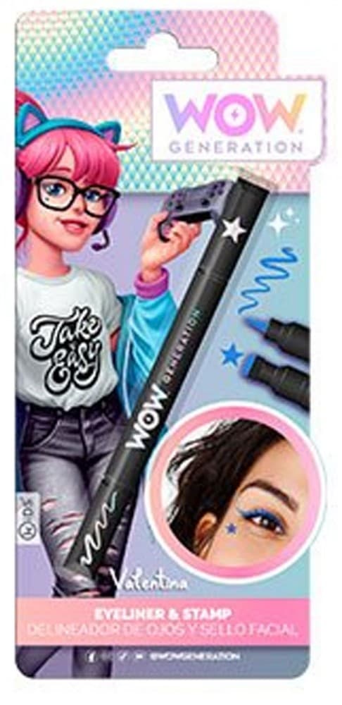 WOW Generation blå eyeliner och stämpelset