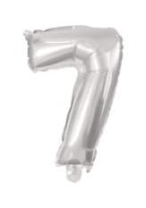 Silverballong siffra 7, 10 cm