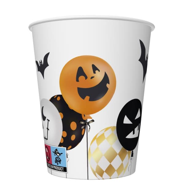 Halloween skrämmande muggar 8-pack 250 ml