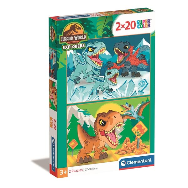 Dinosaur Explorers 2x20 bitars pussel Clementoni