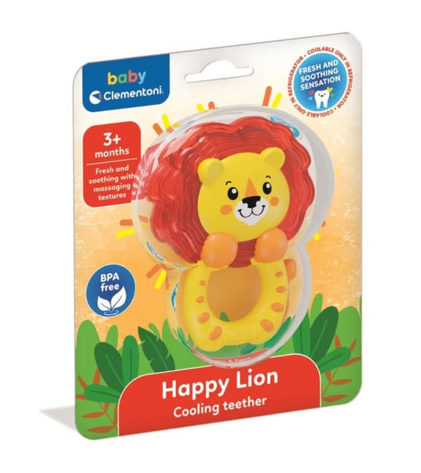 Animals Happy Lion svalkande bitring Clementoni
