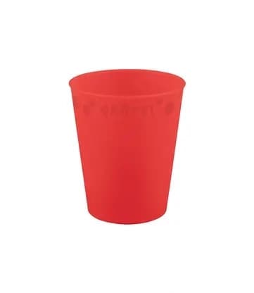 Party Bright Red Micro Premium Plastic Cup 250 ml