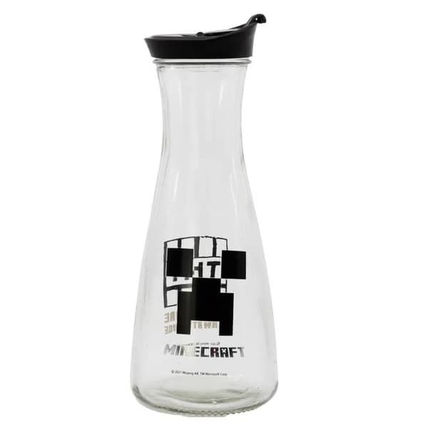Vattenkaraff Minecraft 100 cl i glas
