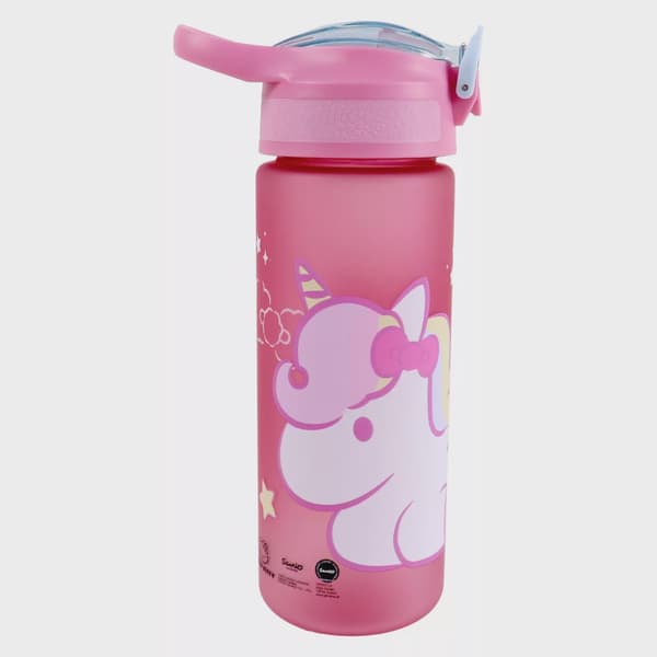 Hello Kitty Enhörning vattenflaska med sugrör 600 ml