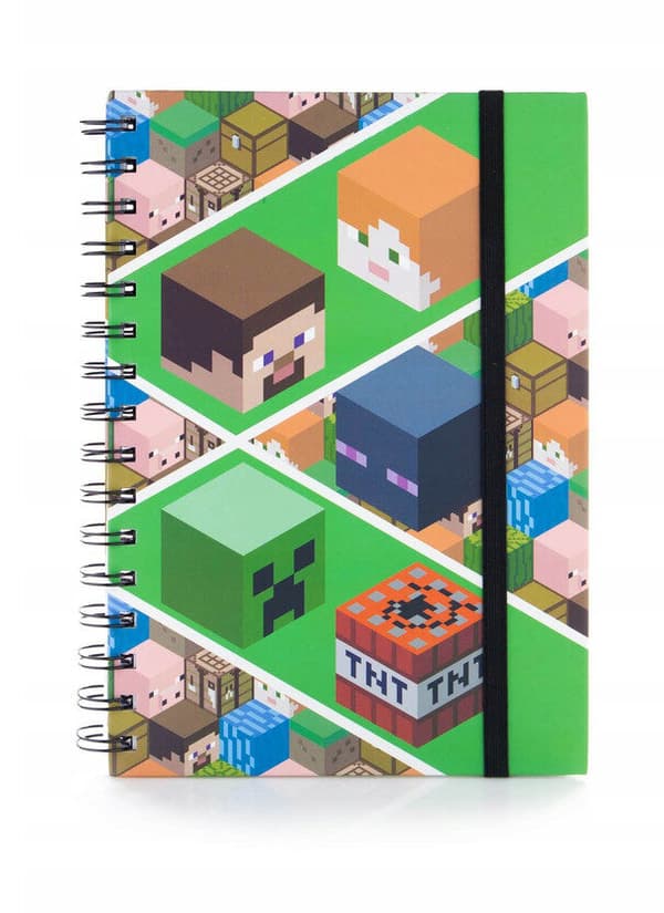 Minecraft A/5 Linjerad Spiralanteckningsbok