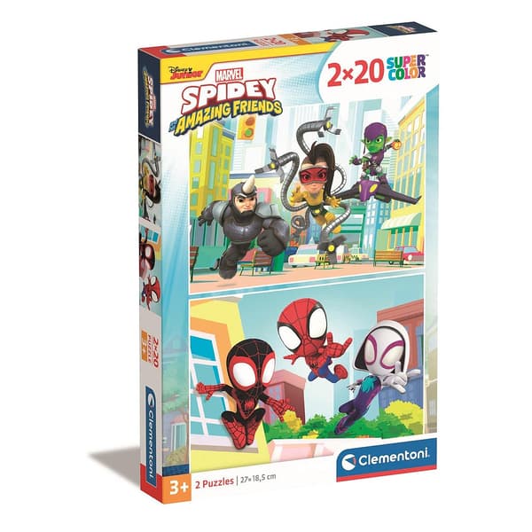 Spindelmannen Spidey 2x20 bitars pussel Clementoni