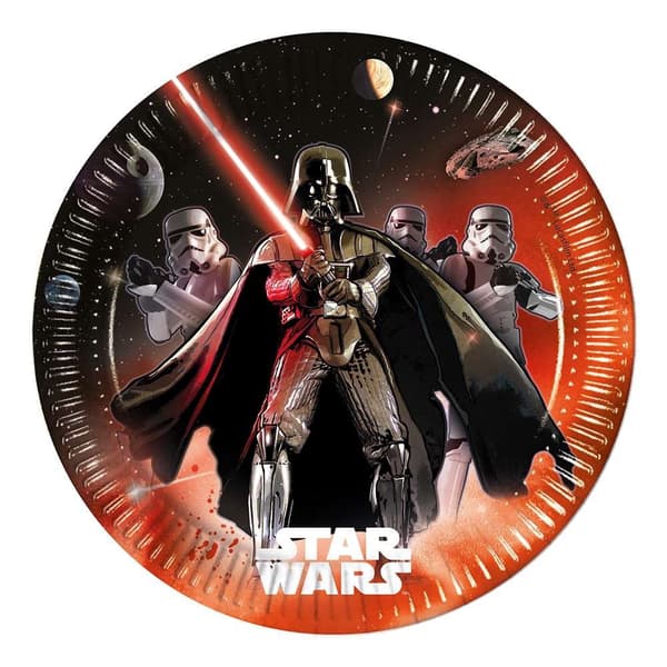 Star Wars pappersassietter 8-pack 23 cm