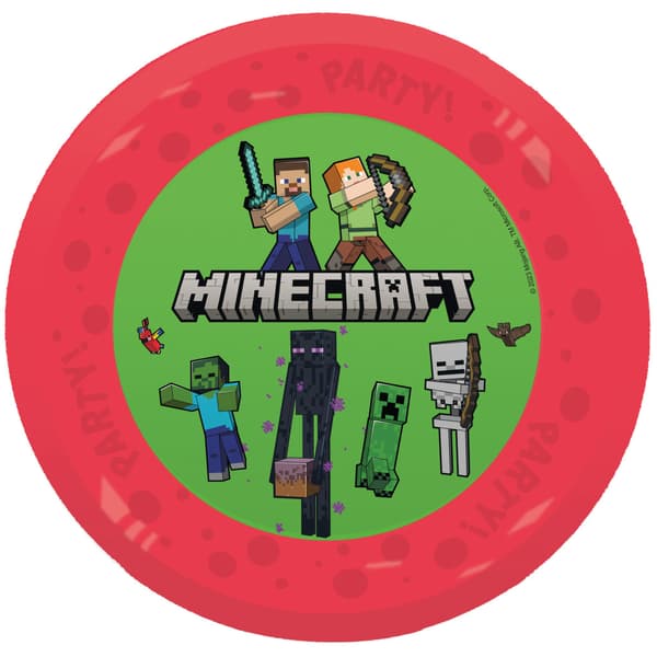 Minecraft Party micro premium middagsfat 4-pack 21 cm