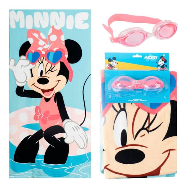 Disney Mimmi Pigg Handduk & Simglasögon Set
