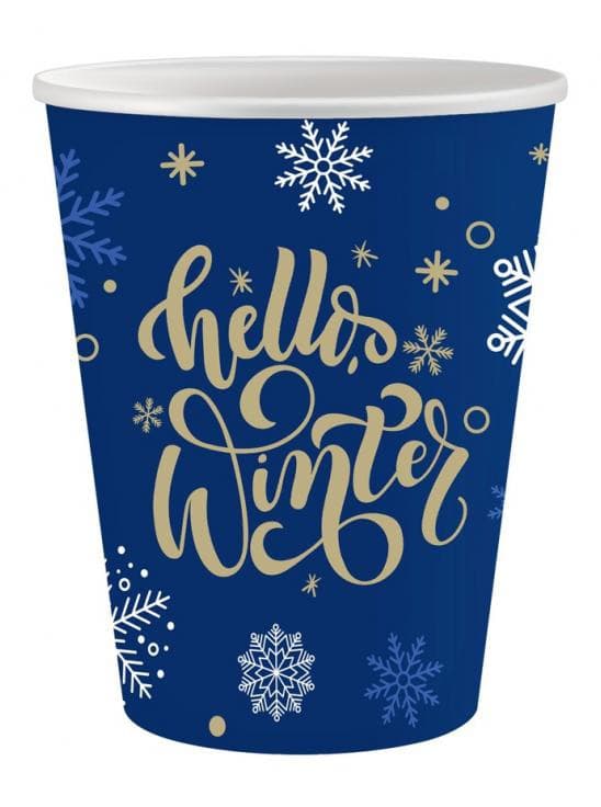 Christmas Hello Winter pappersmuggar 6-pack 250 ml