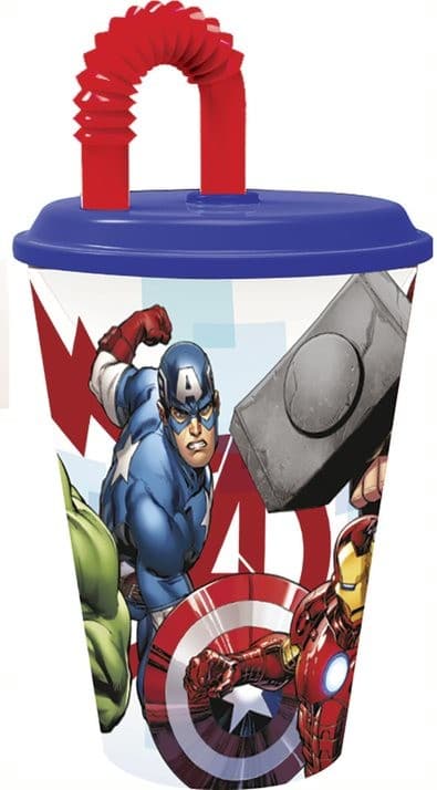 Avengers Rolling Thunder sugrörsmugg 430 ml