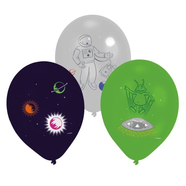 Space ballonger, 6 st 27,5 cm