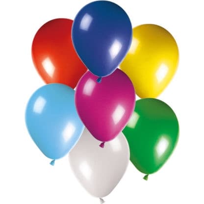 Colored balloons, 50 pcs