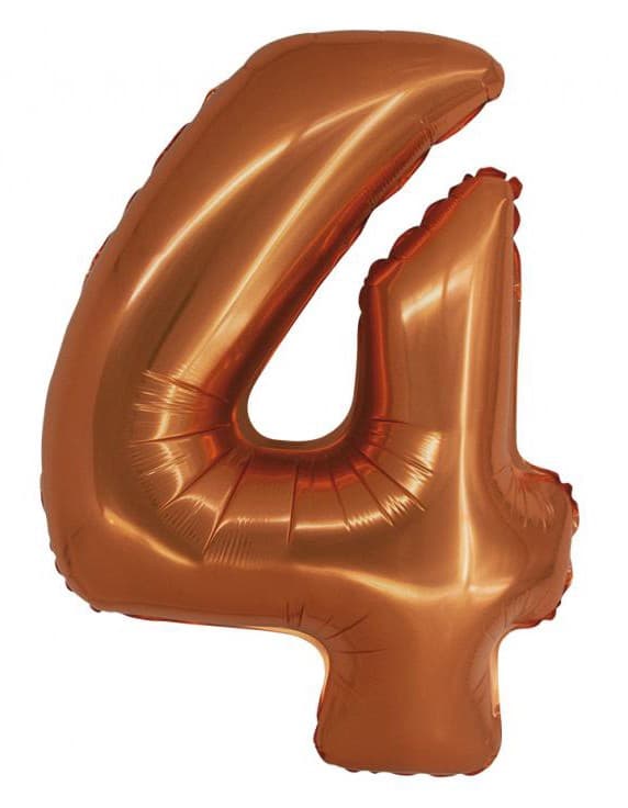 Sifferballong koppar nummer 4, 76 cm
