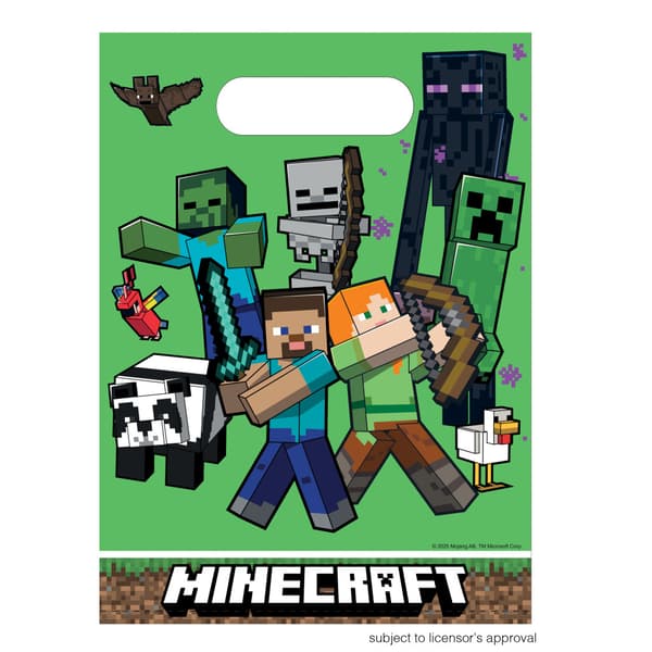 Minecraft gröna presentpåsar 6-pack