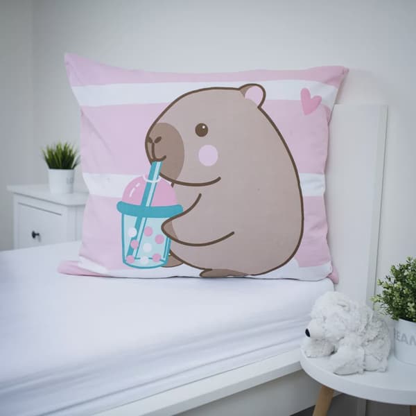 Capybara Påslakanset 140 x 200 cm – 100 % Bomull