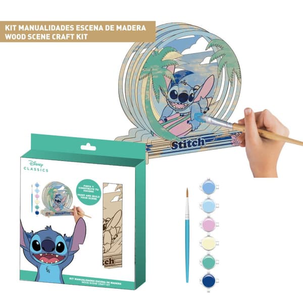 Disney Lilo och Stitch målningsbar träbild