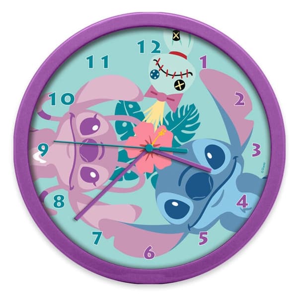 Disney Lilo och Stitch väggklocka 25 cm