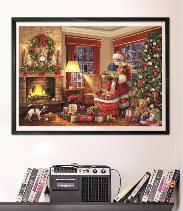 Christmas Santa's Gift 1000-bitars Clementoni pussel
