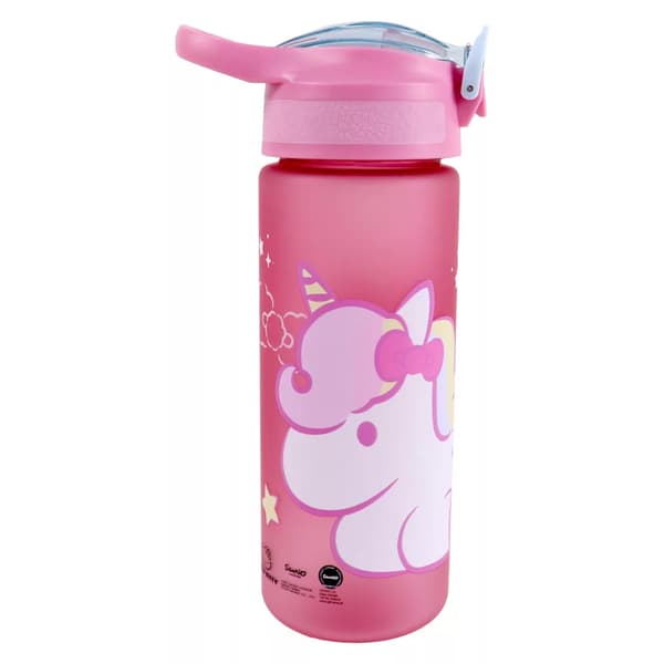 Hello Kitty Enhörning vattenflaska med sugrör 600 ml