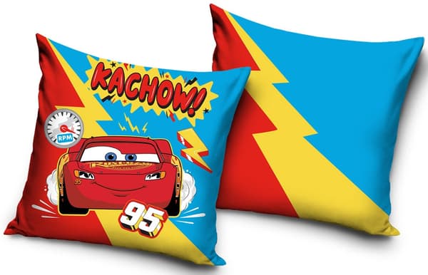 Disney Bilar Thunder kuddfodral 40x40 cm sammet