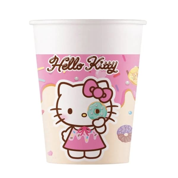 Hello Kitty Kuromi pappersmuggar 8-pack 200 ml