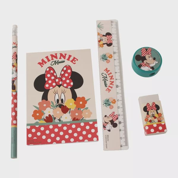 Disney Minnie blomster skrivset 5-delar