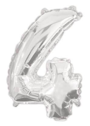 Silver sifferballong 4, 95 cm