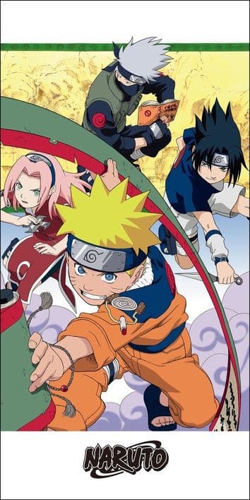Naruto Team 7 bath towel, beach towel 70x140cm
