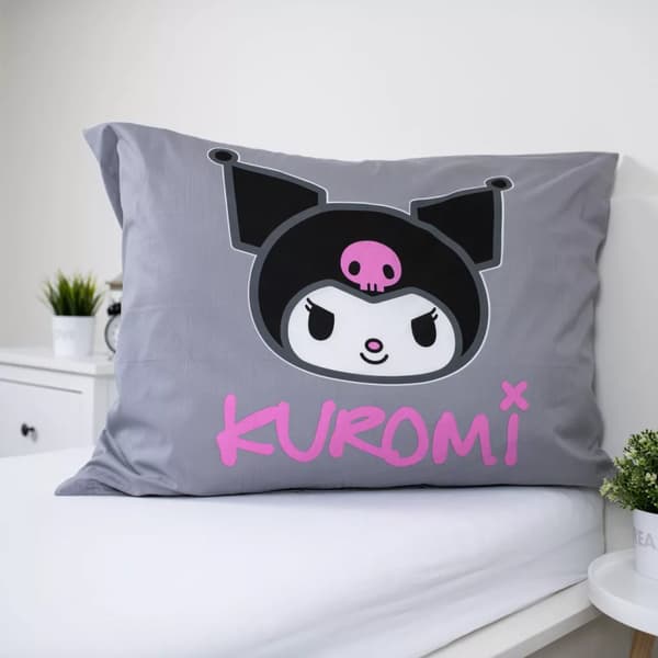 Hello Kitty Kuromi påslakanset / bäddset, 140×200 cm, 70×90 cm, bomull