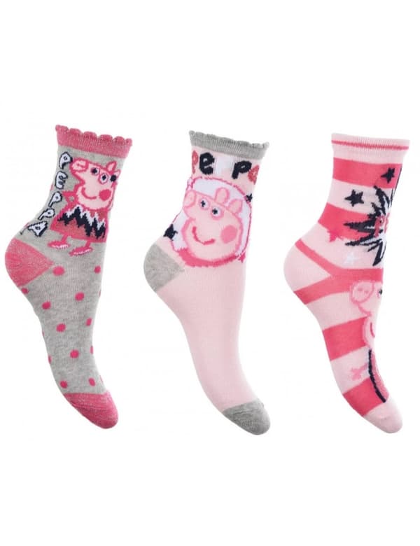 Peppa Pig Sparkle Steps grå barnstrumpor 31/34