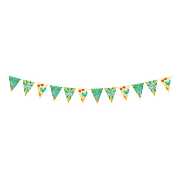 Summer Surf Party pappersflaggspel 400 cm