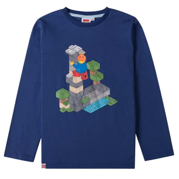 Lego Block mörkblå långärmad tröja för barn,