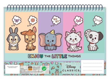 Disney Animals Classic A/4 spiralblock, 30 blad