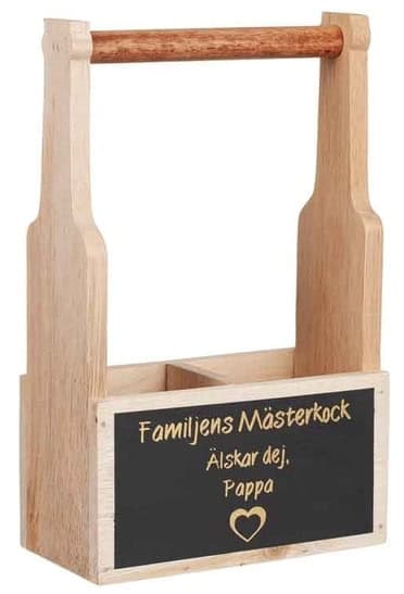 Trälåda Familjens Mästerkock Svart